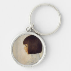 グスタフ・クリムト　『ヘレーネ・クリムトの肖像』の丸型イメージ画像