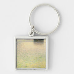 グスタフ・クリムト　『アッター湖の島』の四角型イメージ画像