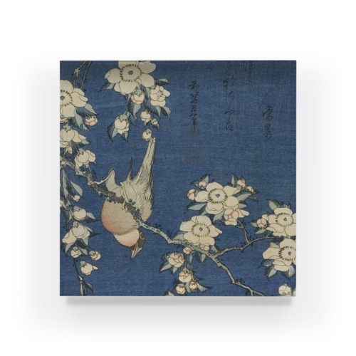 葛飾北斎　『鷽に垂桜』のイメージ画像