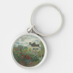 クロード・モネ　アルジャントゥイユのモネの家の庭（ダリアの咲く庭）』の丸型イメージ画像