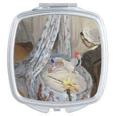 クロード・モネ　『ゆりかご-画家の息子ジャンとカミーユ』の四角型イメージ画像