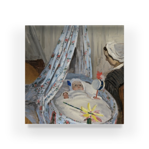 クロード・モネ　『ゆりかご-画家の息子ジャンとカミーユ』のイメージ画像
