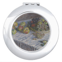 クロード・モネ　『リンゴと葡萄』の丸型イメージ画像