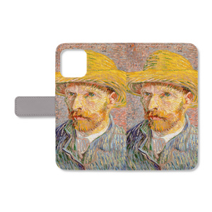 ゴッホ　『麦わら帽子を被った自画像』(1887年）のiPhoneイメージ画像