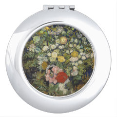 ゴッホ　『花瓶の花のブーケ』の丸型イメージ画像
