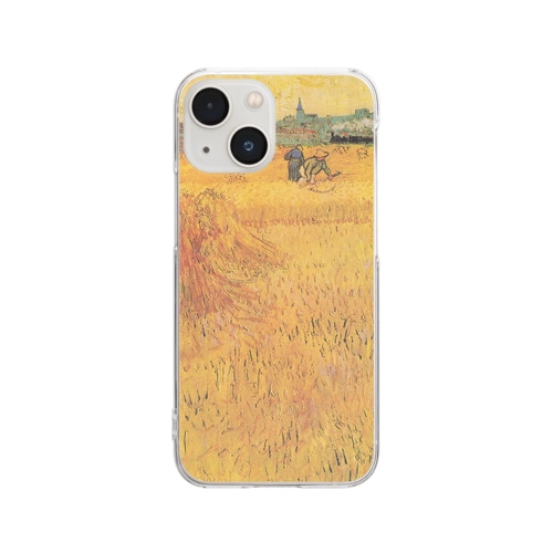 ゴッホ　『アルル：麦畑からの眺め』のスマホケースクリアイメージ画像