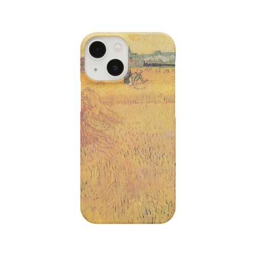 ゴッホ　『アルル：麦畑からの眺め』のスマホケースイメージ画像