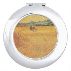 ゴッホ　『アルル：麦畑からの眺め』の丸型イメージ画像