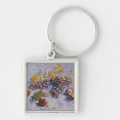 ゴッホ　『リンゴ、セイヨウナシ、レモン、ブドウのある静物 』の四角型イメージ画像