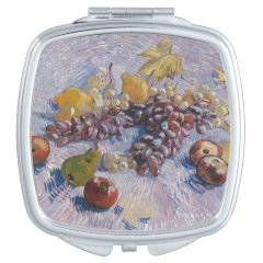 ゴッホ　『リンゴ、セイヨウナシ、レモン、ブドウのある静物 』の四角型イメージ画像