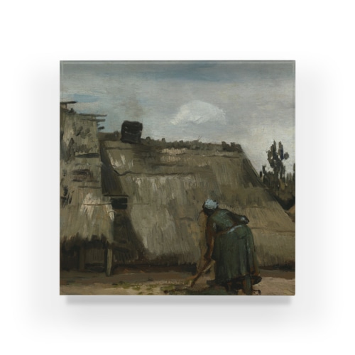 ゴッホ　『小屋の前で穴を掘る農婦』のイメージ画像
