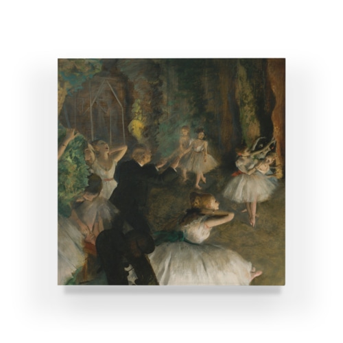 エドガー・ドガ　『舞台でのバレエのリハーサル』のイメージ画像