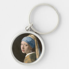 フェルメール　『真珠の耳飾りの少女』の丸型イメージ画像