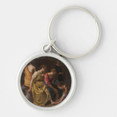 フェルメール　『ディアナとニンフたち』の丸型イメージ画像