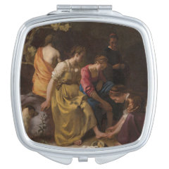 フェルメール　『ディアナとニンフたち』の四角型イメージ画像