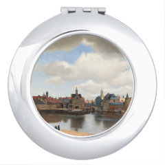 フェルメール　『デルフト眺望』の丸型イメージ画像