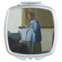 フェルメール　『青衣の女』の四角型イメージ画像