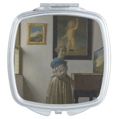 フェルメール　『ヴァージナルの前に立つ女』の四角型イメージ画像