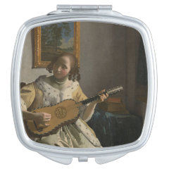 フェルメール　『ギターを弾く女』の四角型イメージ画像