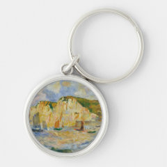 ルノワール　『海と崖』の丸型イメージ画像