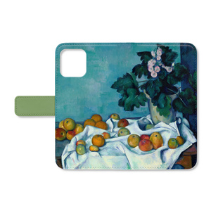 ポール・セザンヌ　『リンゴとサクラソウの鉢のある静物』のiPhoneイメージ画像