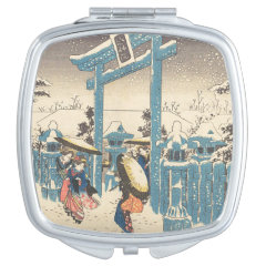 歌川広重　『京都名所之内　祇園社雪中』の四角型イメージ画像